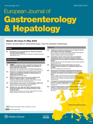 European Journal Of Gastroenterology And Hepatology