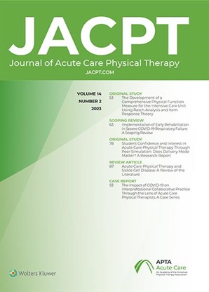 acute care physical therapy research articles